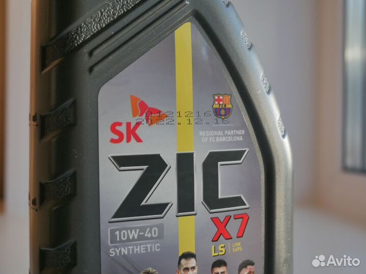 Масло моторное синтетика ZIC 10w40 1литр