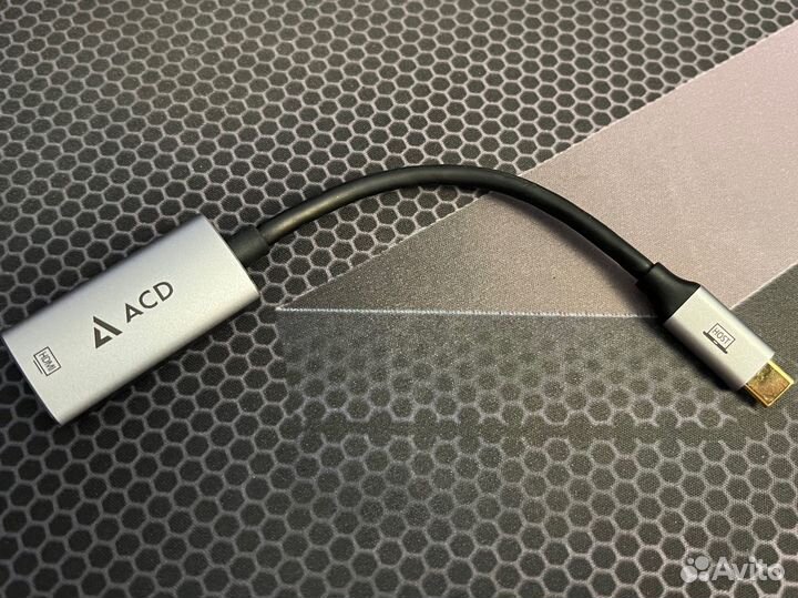 Адаптер Type-C (USB-C) - hdmi с поддержкой 4k60Hz