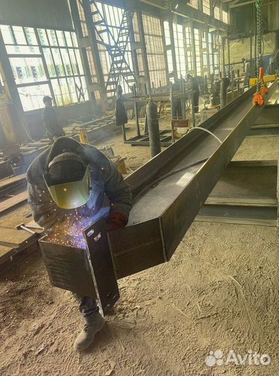 Мостовая кран балка опорная 10 т, ширина 4,14м пролет 21