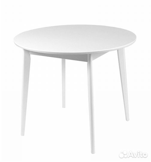 Стол Рэй-d900 нераскладной белая эмаль белая эмаль Круглый