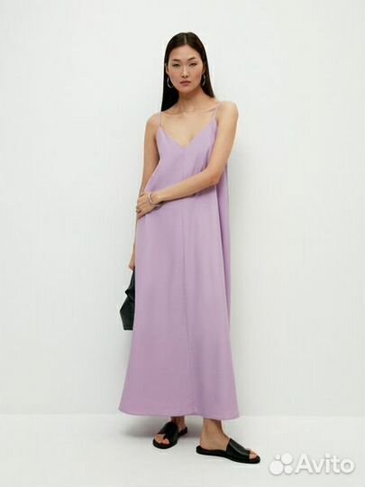 Хлопковое платье макси Zarina