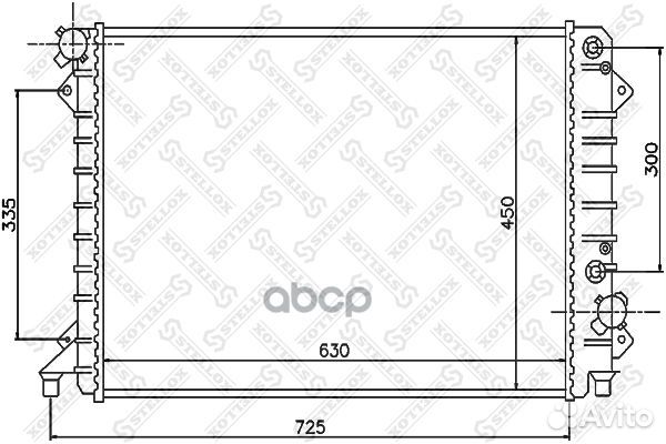 10-25511-SX радиатор системы охлаждения Audi A