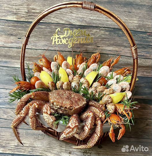 Мужской букет из раков