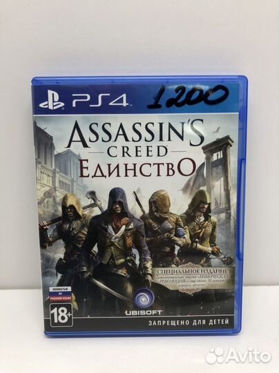 Диск Assassins Creed Единство для PS4