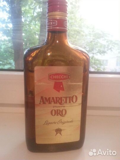 Пустая бутылка ликер Amaretto Oro 1980-1990 гг