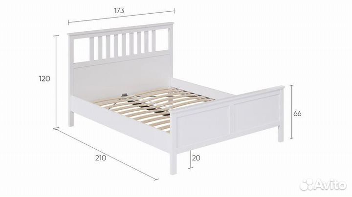 Кровать Кантри (Хэмнес) 160х200 IKEA