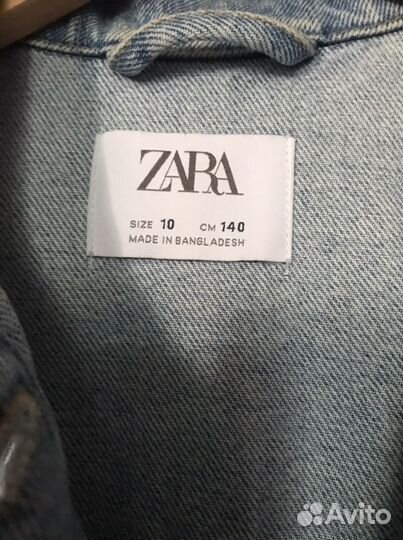 Джинсовая куртка 140 см zara оригинал девичья