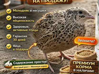 Перепела несушки, Пушкино