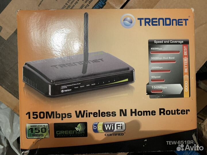 Wi Fi роутер trendnet tew651br