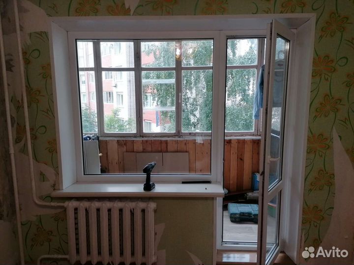 Балконный блок с дверью бу