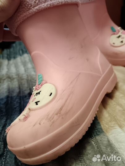 Резиновые сапоги для девочки