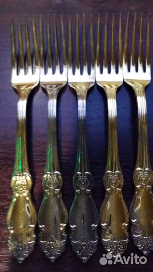 Вилки/ложки/мельхиор/позолота/СССР