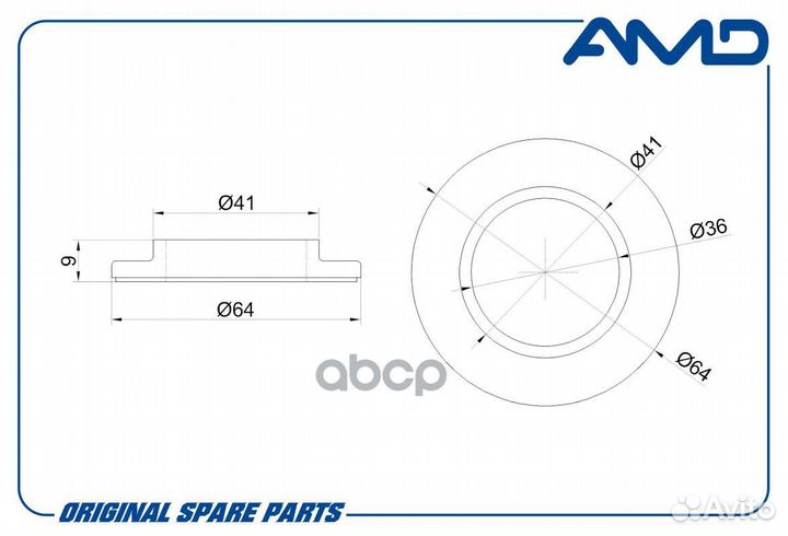 Обойма опоры амортизатора пер. AMD.SB2367 AMD