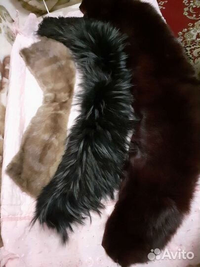 Меховой воротник норка,чернобурка,песец