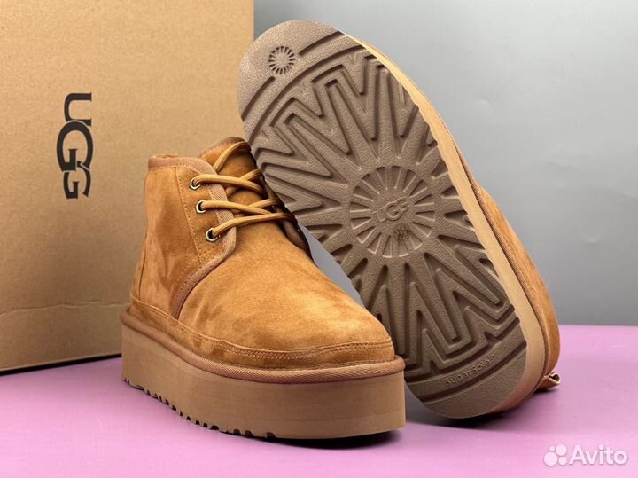 Женские ugg ботинки Ugg Neumel Platform Chestnut