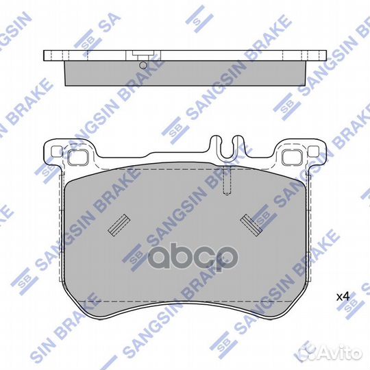 Колодки тормозные MB SL400/SL450/SL550 13- пере