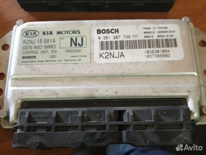 Киа спектра блок управления двигателем 0261207736
