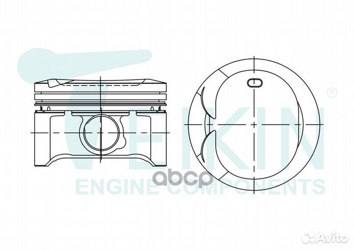 Поршни (к-т 4 шт) toyota corolla/avensis 3ZZ-FE