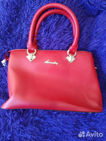 Сумка черная/красная новая