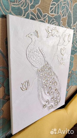 Картина из текстурной пасты