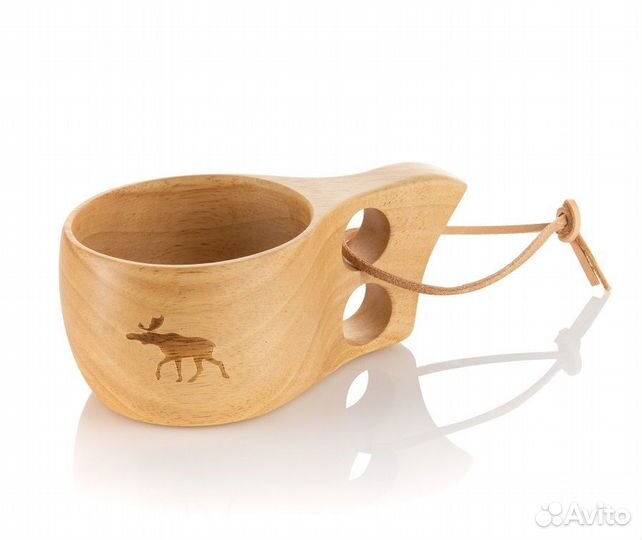 Финская кукса с гравировкой лось