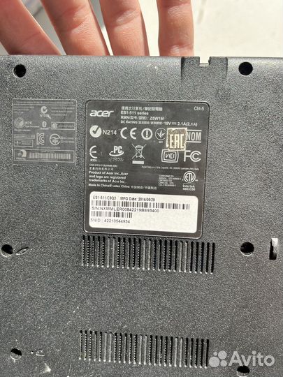 Ноутбук acer