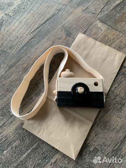 Детский деревянный фотоаппарат