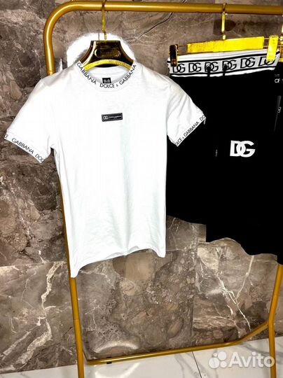 Стильный летний костюм dolce&gabbana премиум