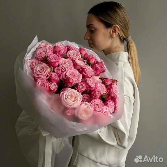 Пионовидные розы оптом кустовые розы