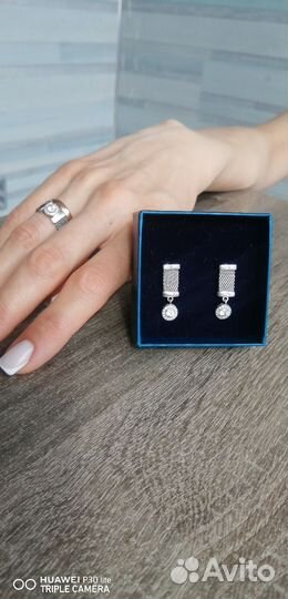 Серебряные серьги и кольцо Talant