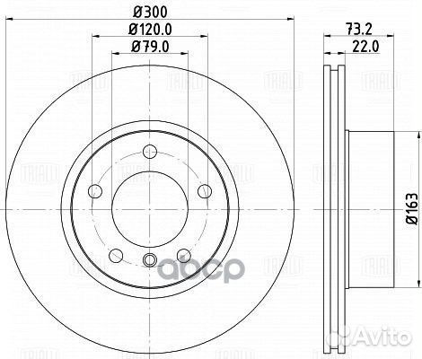 Диск тормозной для а/м BMW 1 (F20/F21) (11) /3