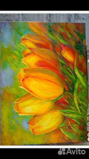 Картина маслом на холсте новая 50/70