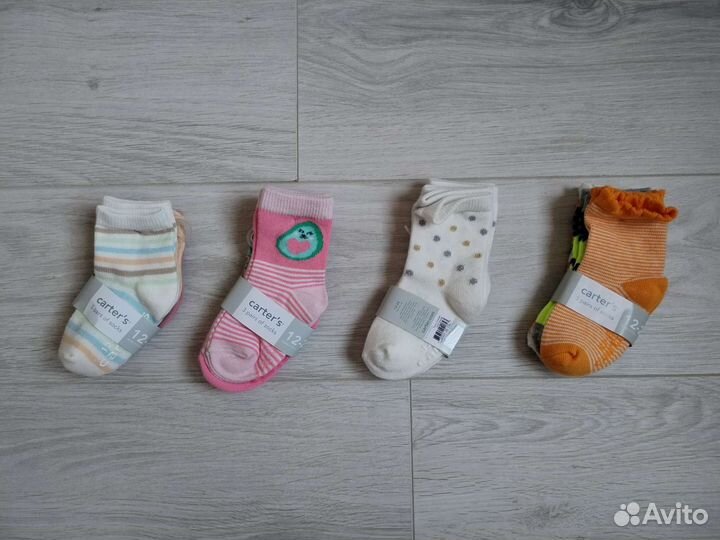 Носочки детские Carter's (США) комплекты 3 шт