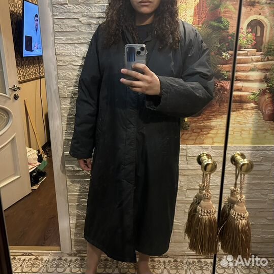 Плащ утепленный винтажный