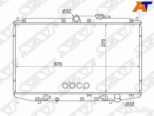 Радиатор Honda Avancier 99-03 HD0005-TA1 Sat