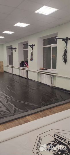 Покрытие борцовского ковра пвх ткань с люверсами