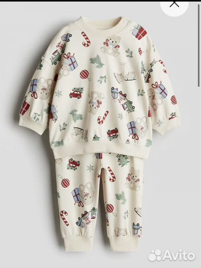 Домашний костюм h&m кофта и штаны 74 80