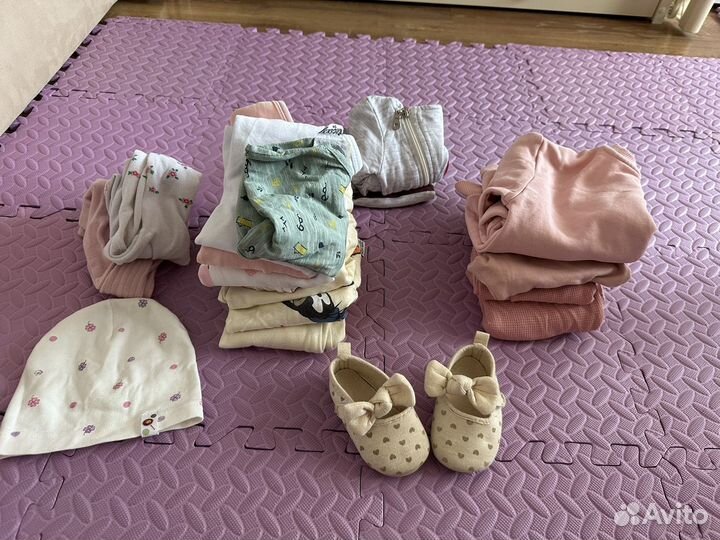 Одежда для девочки пакетом 74 80 86