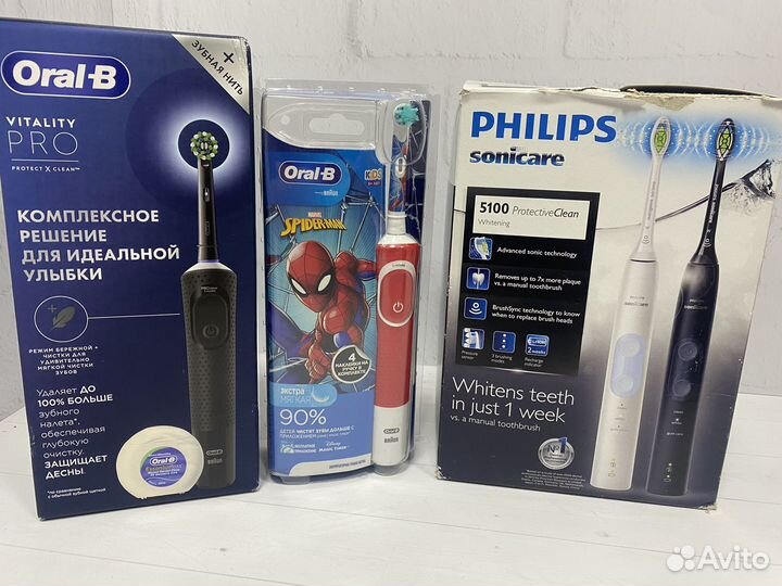 Электрическая зубная щетка oral b