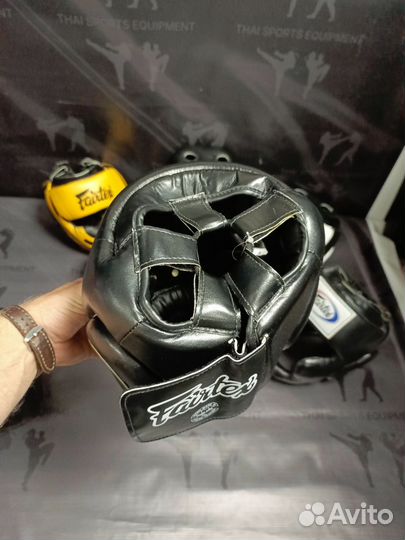 Боксёрский шлем Fairtex HG14 black