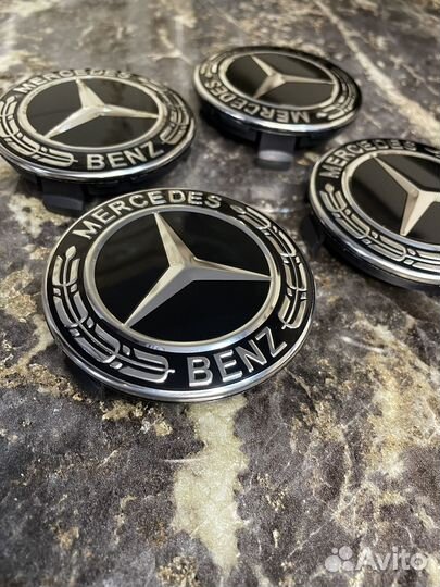 Колпачки на литые диски mercedes 75мм