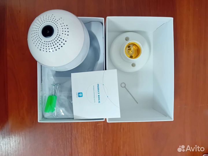 Камера видеонаблюдения лампочка wifi IP 360