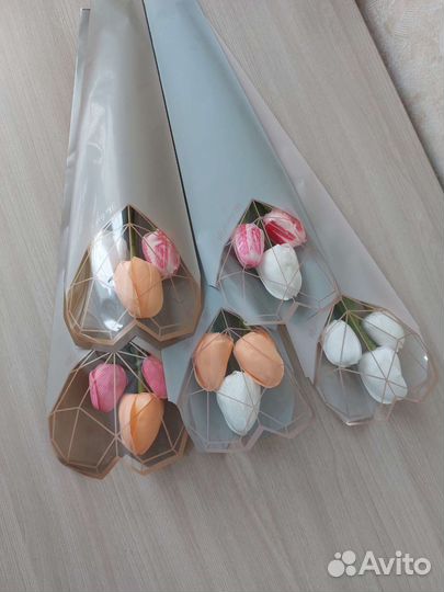 Букет из мыльных тюльпанов