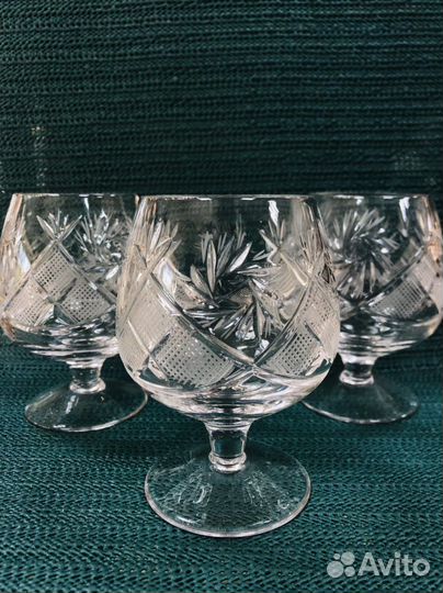 Хрустальные бокалы для коньяка, бренди