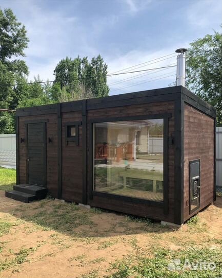 Баня каркасная