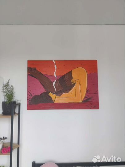 Картина акрил,100*70, поп- арт