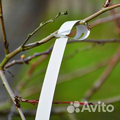 Бирка петелька(садовый ярлык) рулоны,белая,цветная