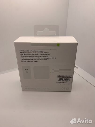 Зарядное устройство iPhone 35w dual type-c ориг