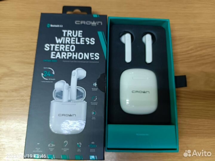 Беспроводные наушники Crown 5002 (0106)