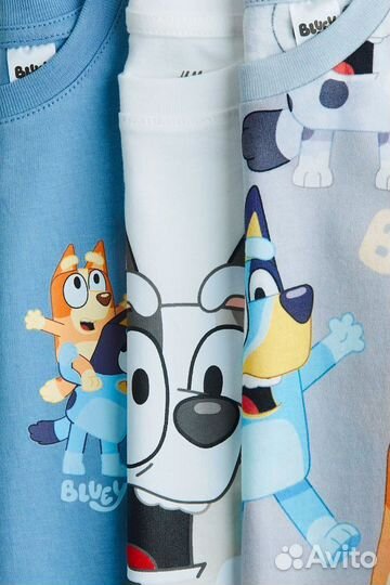 Футболка h&m 110/116 122/138 bluey